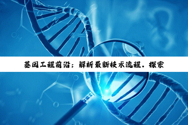 基因工程前沿：解析最新技术流程，探索生物科技未来热点