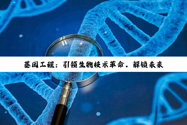 基因工程：引领生物技术革命，解锁未来医疗与产业新热点