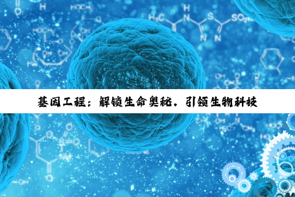 基因工程：解锁生命奥秘，引领生物科技革命新纪元