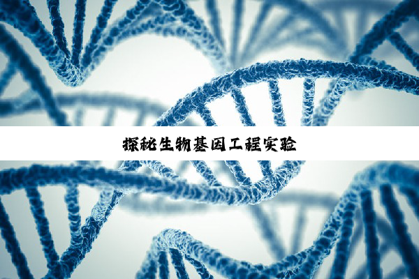 今日科普|探秘生物基因工程实验